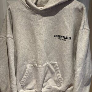 light oatmeal essentials hoodie
